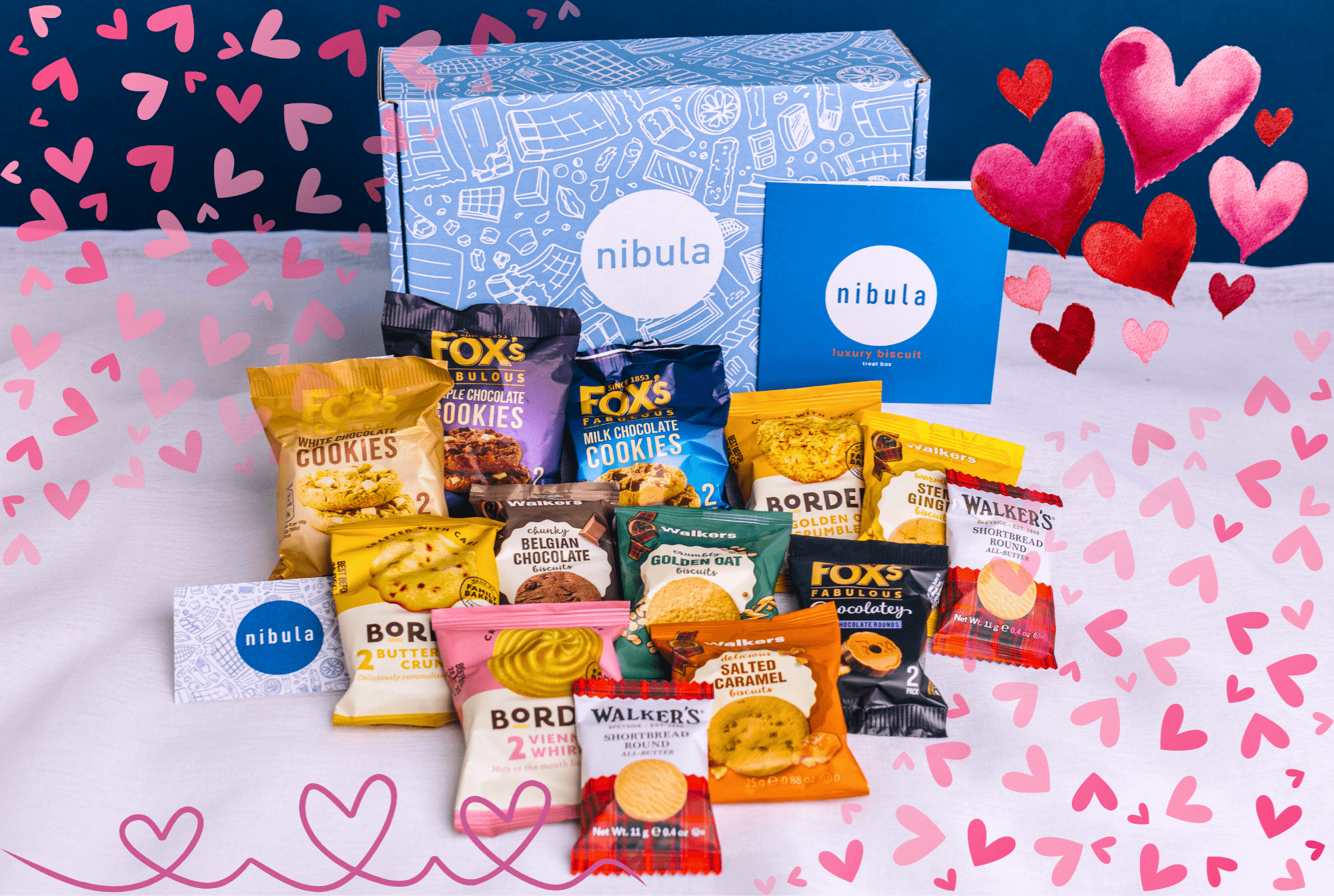 Luxury Biscuits Valentines Gift Hamper - nibula