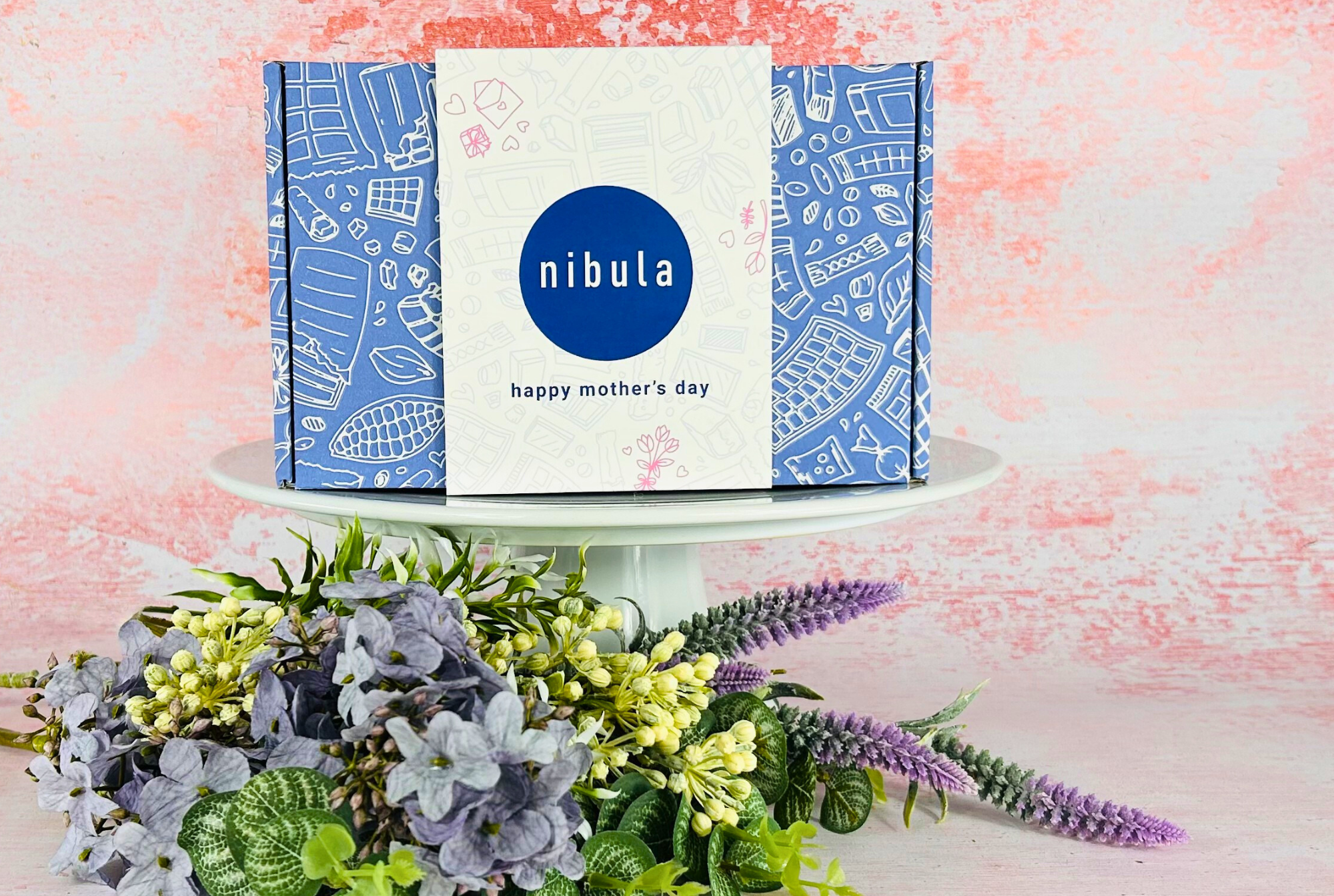 Mother’s Day Pink Gin & Savoury Treats Hamper - nibula