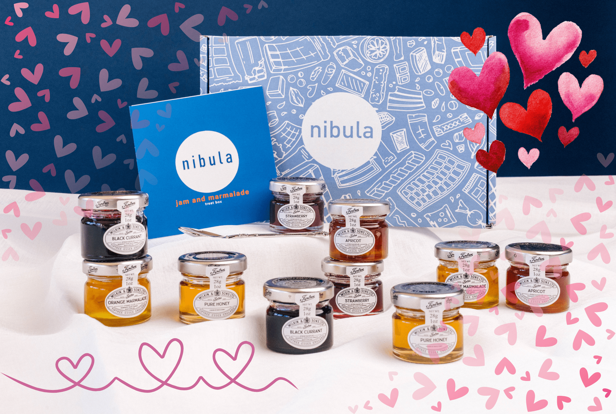 Tiptree Jam and Marmalade Valentines Hamper - nibula