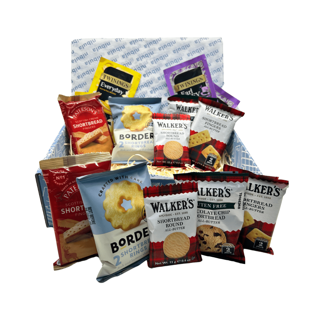 Classic Shortbread & Tea Gift Hamper - nibula
