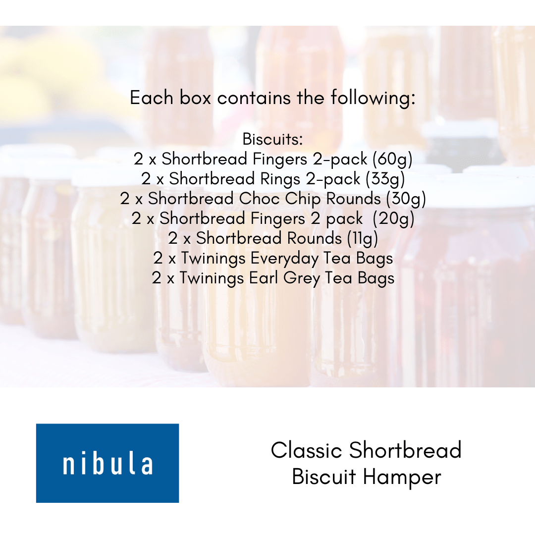 Classic Shortbread & Tea Gift Hamper - nibula